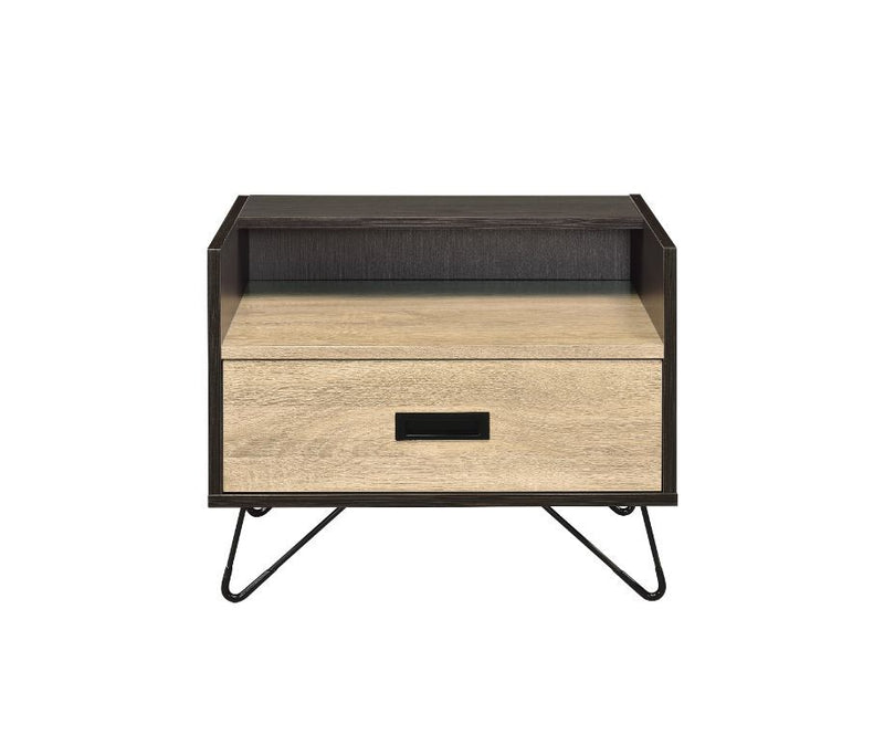 Melkree - Accent Table - Oak & Black - R&R Furniture Gallery (Fountain Valley, CA)