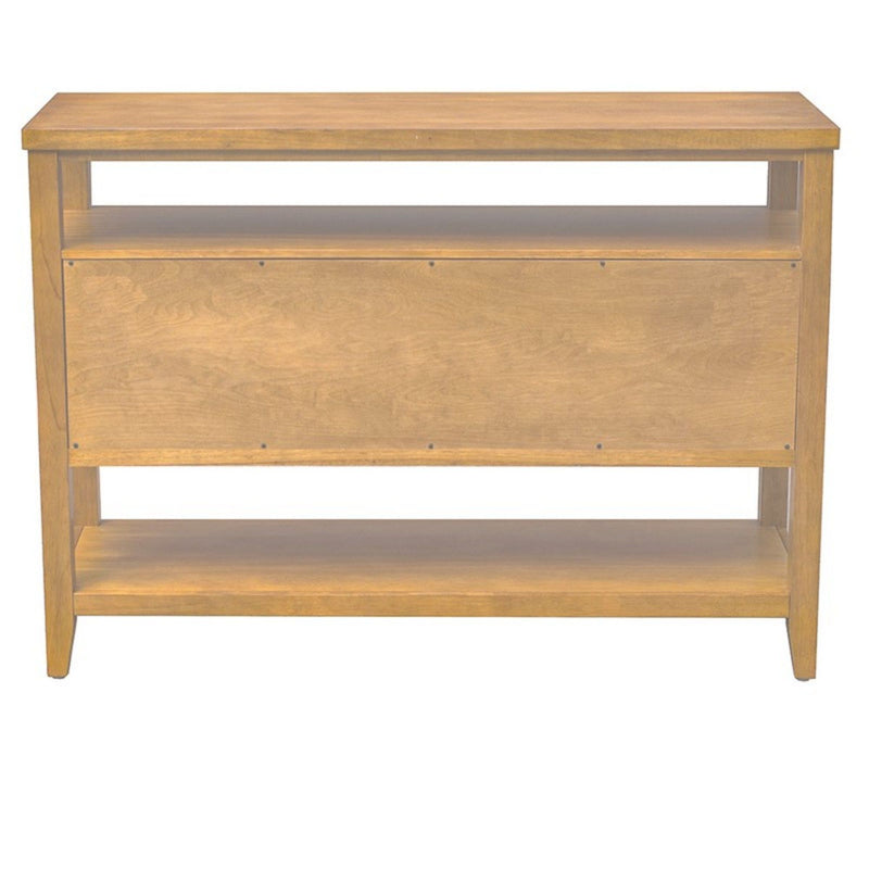 Naomi - 2 Door Storage Console Table With Ample Shelving - Natural - R&R Furniture Gallery (Fountain Valley, CA)