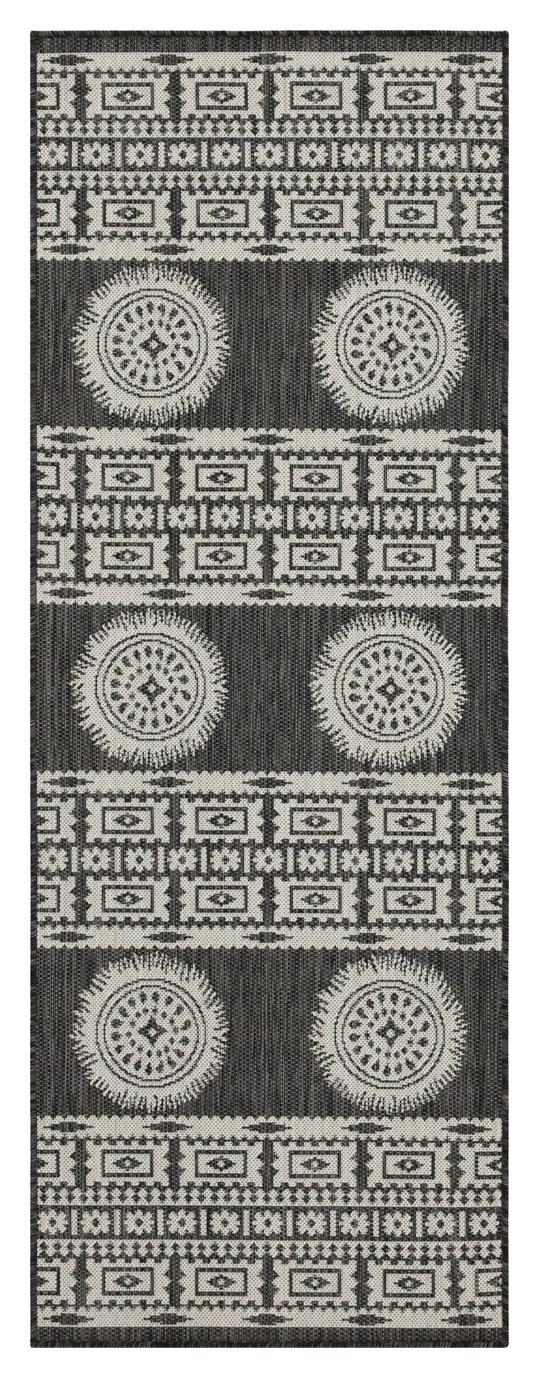 Sunshine - 5'3" X 7'3" Indoor, Outdoor Area Rug Polypropylene - Anthracite - R&R Furniture Gallery (Fountain Valley, CA)