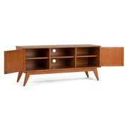 Draper - Handcrafted Mid Century Low TV Media Stand - R&R Furniture Gallery (Fountain Valley, CA)