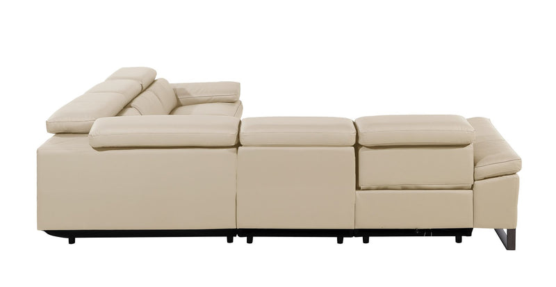 1246 - 5-Piece L-Shaped Modular Power Reclining Sectional With Power Headrests
