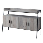 Samiya - TV Stand - Gray Oak & Black - R&R Furniture Gallery (Fountain Valley, CA)