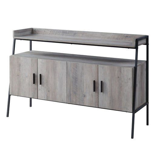 Samiya - TV Stand - Gray Oak & Black - R&R Furniture Gallery (Fountain Valley, CA)