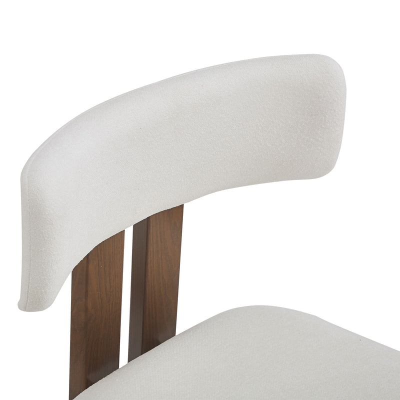 Modern Upholstered Armless Dining Chairs With Metal Legs - R&R Furniture Gallery (Fountain Valley, CA)