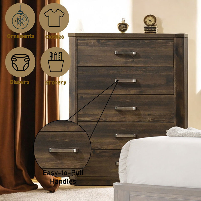 Elettra - Chest - Rustic Walnut - R&R Furniture Gallery (Fountain Valley, CA)