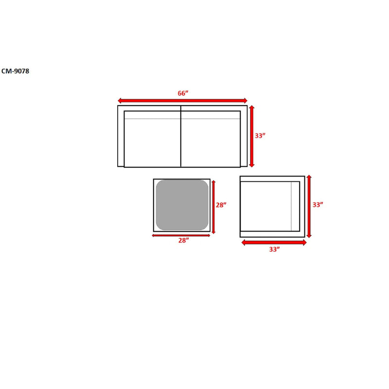Outdoor Wicker Conversation Set With Cushions, All Weather - R&R Furniture Gallery (Fountain Valley, CA)