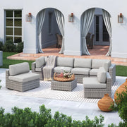 Outdoor Wicker Seating Group With Cushions - R&R Furniture Gallery (Fountain Valley, CA)