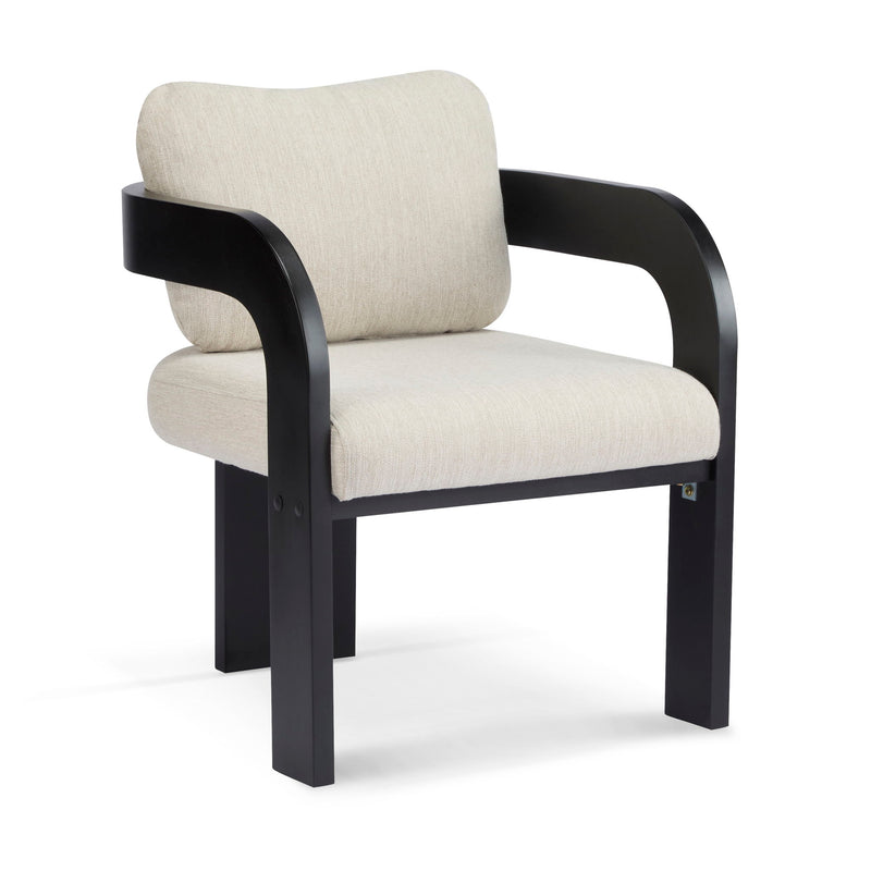 Dining Chairs With Pillow Back (Set of 2) - Beige / Black - R&R Furniture Gallery (Fountain Valley, CA)