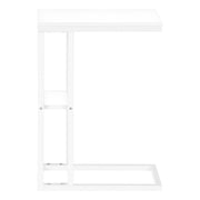 Accent Table, C - Shaped, Marble Look Contemporary & Modern Convenient Design - R&R Furniture Gallery (Fountain Valley, CA)