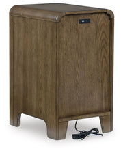 Brown Jensworth accent table by Signature Design Ashley® with a sleek, modern design and smooth surface.