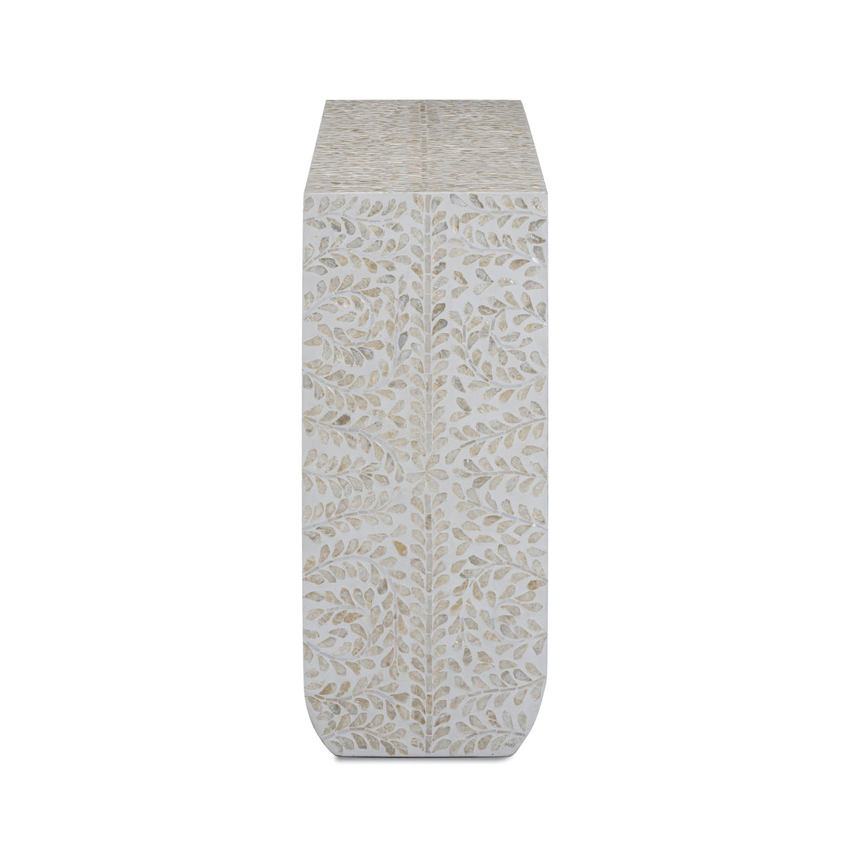 Cyprus - Capiz Shell Console Table - Cream - R&R Furniture Gallery (Fountain Valley, CA)