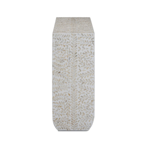 Cyprus - Capiz Shell Console Table - Cream - R&R Furniture Gallery (Fountain Valley, CA)