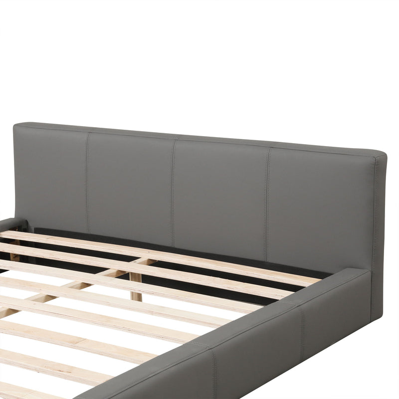 Stylish Upholstered Bed With Birch Wood Frame - R&R Furniture Gallery (Fountain Valley, CA)