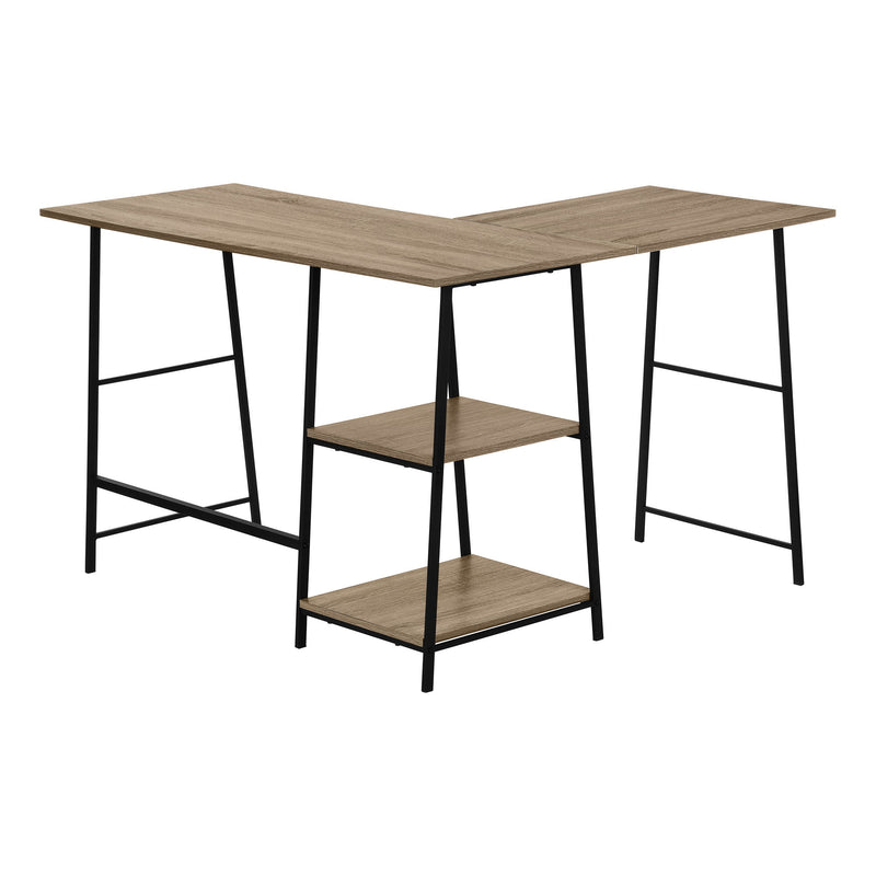 Computer Desk, Home Office, Corner, Storage Shelves, L Shape, Work, Laptop, Contemporary, Modern - R&R Furniture Gallery (Fountain Valley, CA)