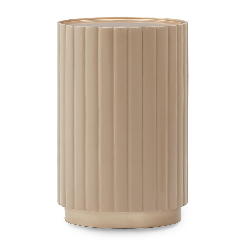 Malibu Crest - Round Chairside Table - Chardonnay - R&R Furniture Gallery (Fountain Valley, CA)