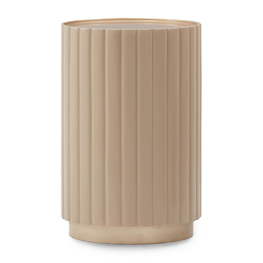 Malibu Crest - Round Chairside Table - Chardonnay - R&R Furniture Gallery (Fountain Valley, CA)