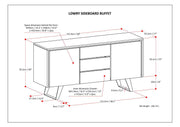 Lowry - Handcrafted Sideboard Buffet - R&R Furniture Gallery (Fountain Valley, CA)