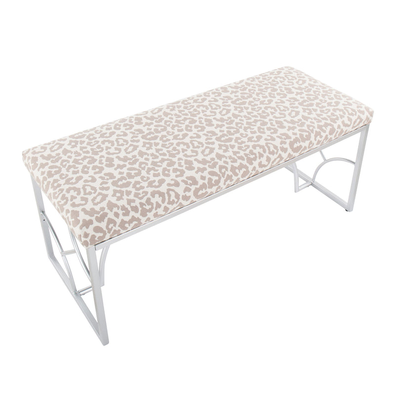 Lumi Source Constellation contemporary upholstered bench with sleek design and plush cushioning for modern interior decor.