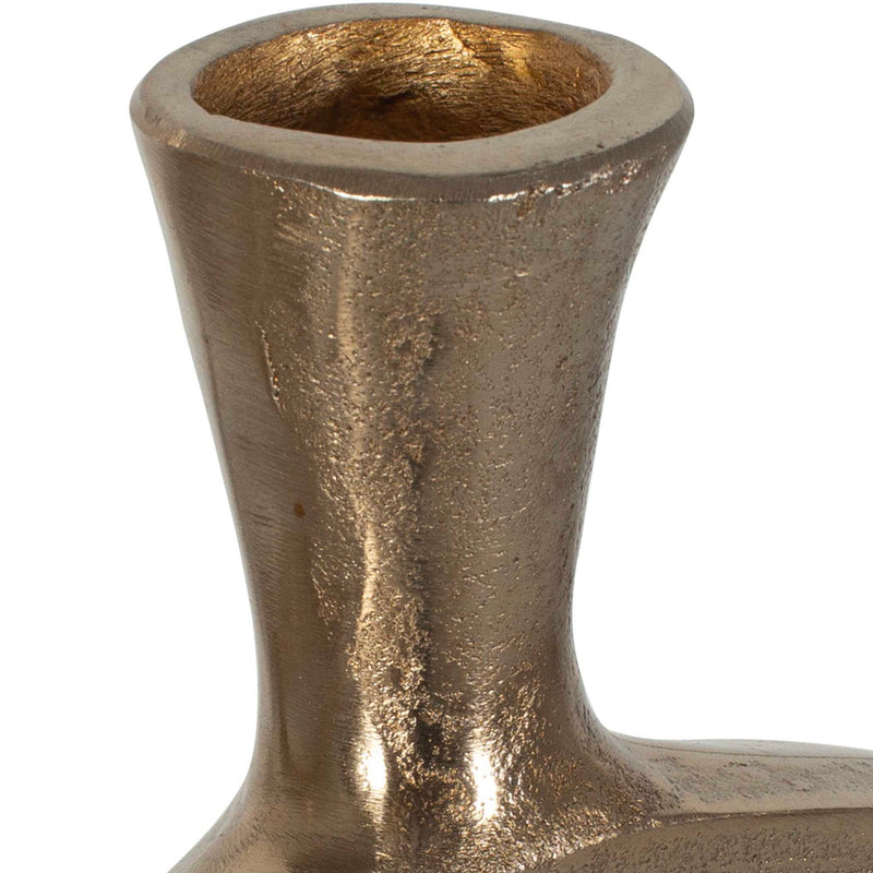 Set of two bronze Kyler textured vases by Uttermost, featuring unique surface patterns and elegant shapes for home decor.