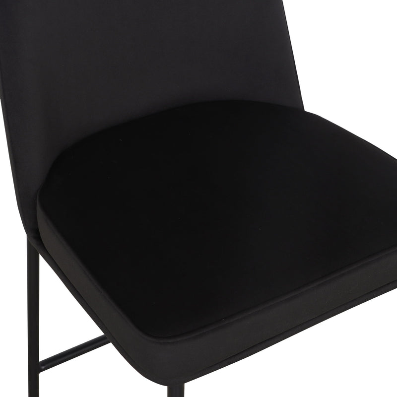 Pair of TOV Furniture Sydney counter stools in a set of two, featuring sleek modern design with wooden legs and cushioned seats.