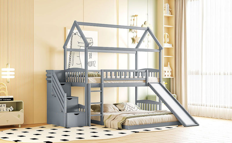 House Bunk Bed With Slide - R&R Furniture Gallery (Fountain Valley, CA)