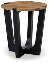 Hanneforth - Round End Table - Brown - R&R Furniture Gallery (Fountain Valley, CA)