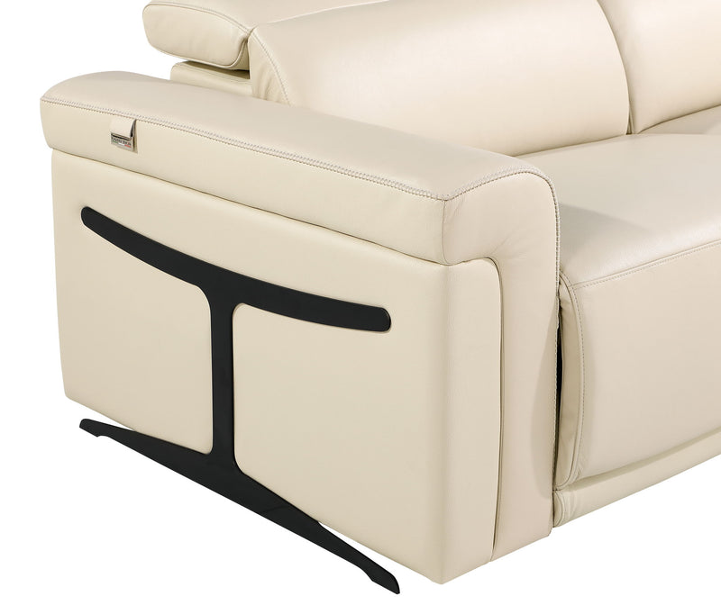 1126 - Top Grain Power Reclining Italian Leather Loveseat - R&R Furniture Gallery (Fountain Valley, CA)