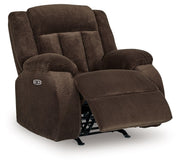Free Wake - Power Rocker Recliner - Chocolate - R&R Furniture Gallery (Fountain Valley, CA)