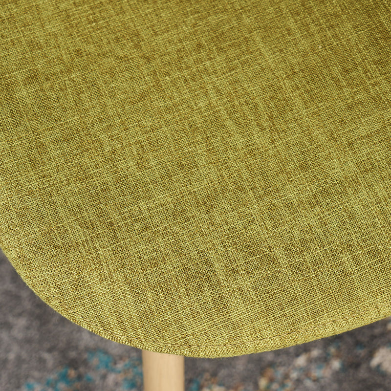 Modern Minimalist Fabric Dining Chair With Iron Legs - R&R Furniture Gallery (Fountain Valley, CA)