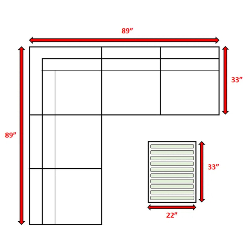 Wicker Sectional Sofa With Cushions And Table - R&R Furniture Gallery (Fountain Valley, CA)