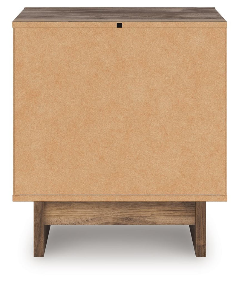 Chirason - Two Drawer Night Stand - Brown - R&R Furniture Gallery (Fountain Valley, CA)