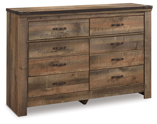 Trinell - Six Drawer Dresser - 61.34" x 15.98" x 42.99" - Brown Dark - R&R Furniture Gallery (Fountain Valley, CA)
