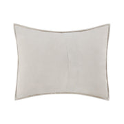 Seville sham by Classic Home, cream quilted sham with floral embroidery for elegant bedroom decor.