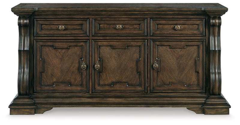 Maylee - Dining Room Buffet - Dark Brown - R&R Furniture Gallery (Fountain Valley, CA)