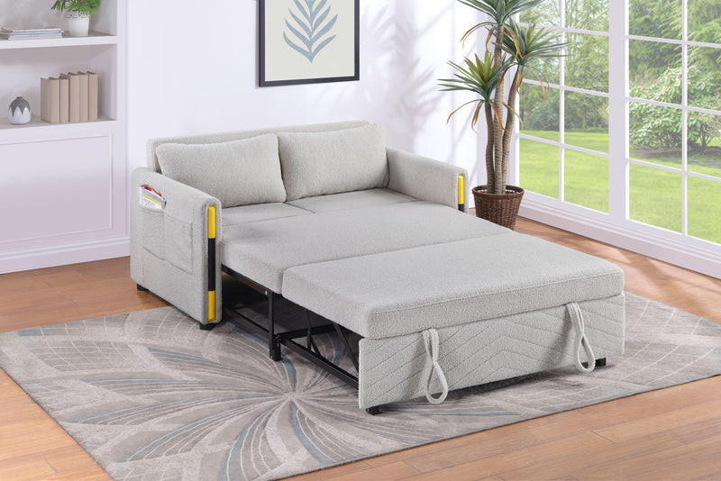 Percy - Teddy Sleeper Loveseat With Dual-Pull Sleeper Design - R&R Furniture Gallery (Fountain Valley, CA)