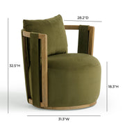 Paolo - Textured Weave Swivel Chair - R&R Furniture Gallery (Fountain Valley, CA)