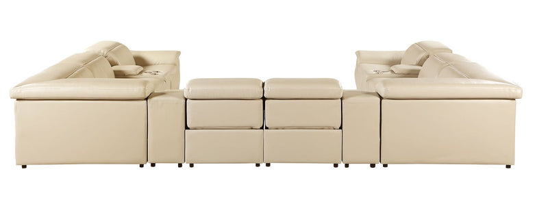 9762 - 12-Piece U Shaped Sectional Sofa With 4 Power Recliners