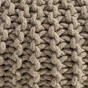 Moro - Knitted Round Pouf With Pumpkin Shape - R&R Furniture Gallery (Fountain Valley, CA)