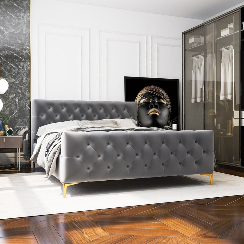 Bailey - Elegant Design Bed - R&R Furniture Gallery (Fountain Valley, CA)
