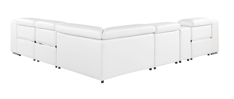 1116 - Power Reclining Italian Leather Sectional - R&R Furniture Gallery (Fountain Valley, CA)