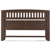 Acadian - Entryway Storage Bench With Shelf - Brown - R&R Furniture Gallery (Fountain Valley, CA)