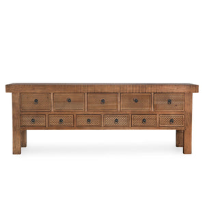Lahey - 11 Drawer Console Table - R&R Furniture Gallery (Fountain Valley, CA)