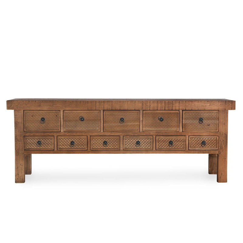 Lahey - 11 Drawer Console Table - R&R Furniture Gallery (Fountain Valley, CA)