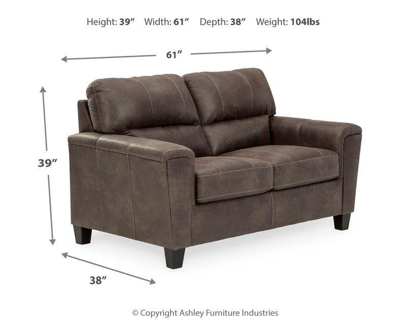 Navi - Stationary Loveseat - R&R Furniture Gallery (Fountain Valley, CA)