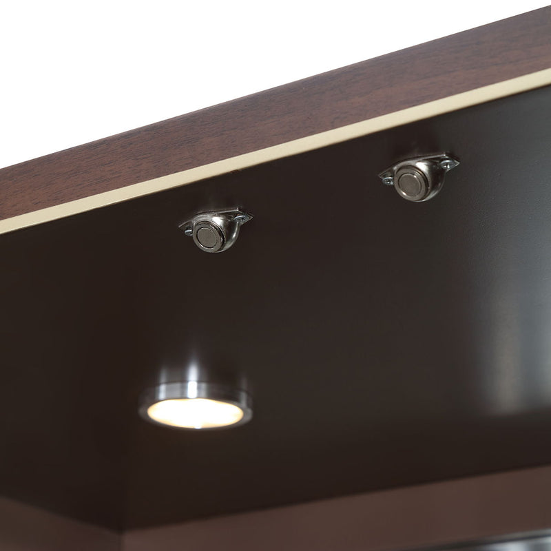Houston - Display Cabinet - Walnut - R&R Furniture Gallery (Fountain Valley, CA)