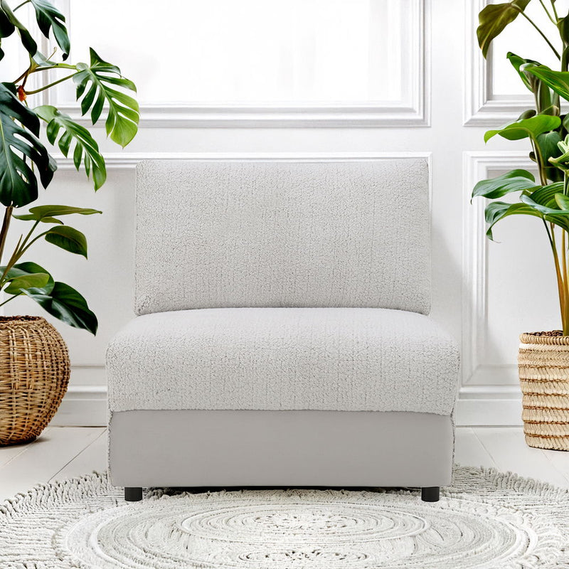 Tarrance - Modular Armless Chair - Gray - R&R Furniture Gallery (Fountain Valley, CA)