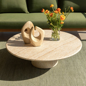 Trebol - Outdoor Coffee Table - Faux Travertine