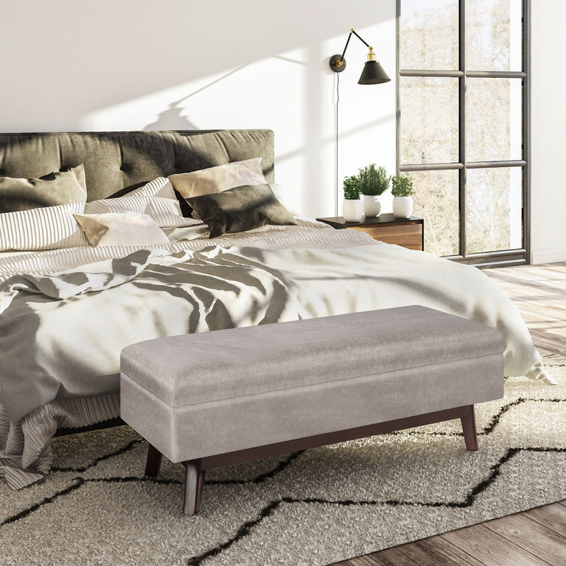 Owen - Upholstered Rectangular Storage Ottoman - R&R Furniture Gallery (Fountain Valley, CA)
