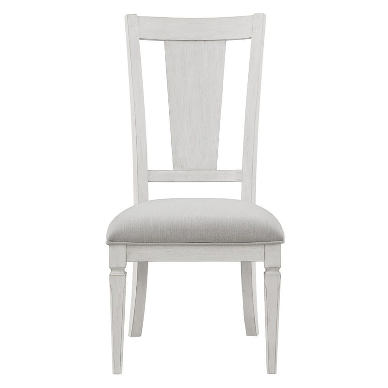 Katia - Side Chair (Set of 2) - Light Gray Linen & Weathered White - R&R Furniture Gallery (Fountain Valley, CA)