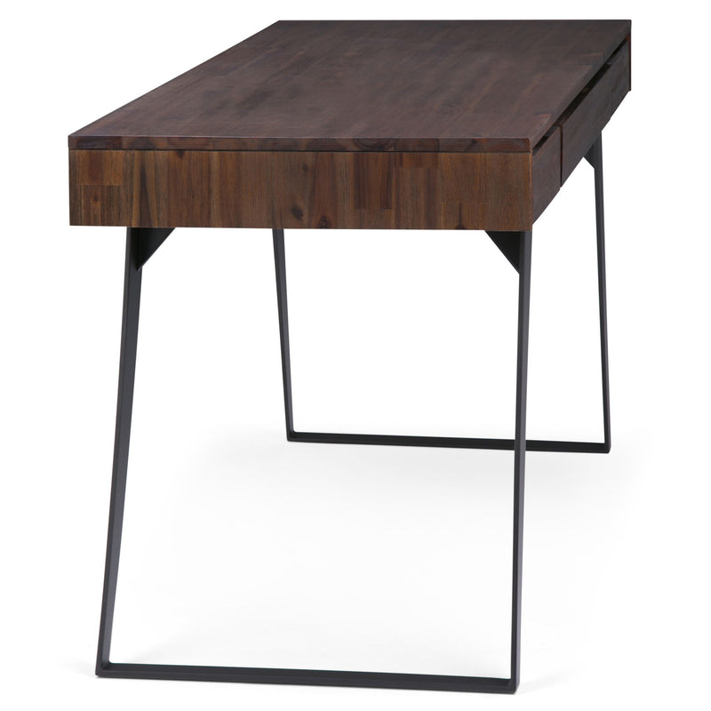 Lowry - Desk - Distressed Charcoal Brown - R&R Furniture Gallery (Fountain Valley, CA)